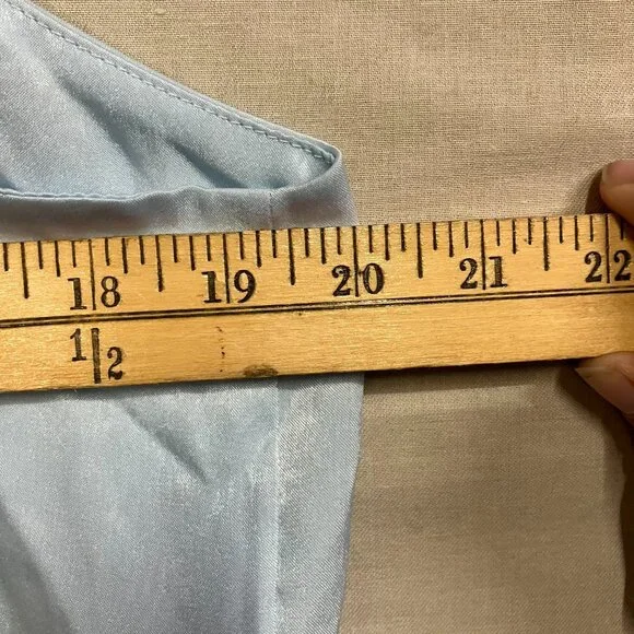 Wild Fable Women XL Light Blue Rosette Mini Babydoll Ruffle Sleeveless Dress - Picture 12 of 13